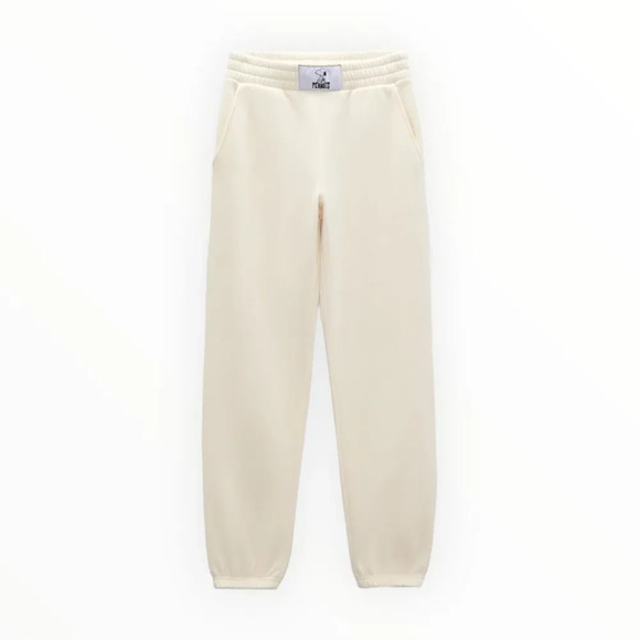ZARA | Cream | SNOOPY PEANUTS™ JOGGERS - Picture 2 of 9